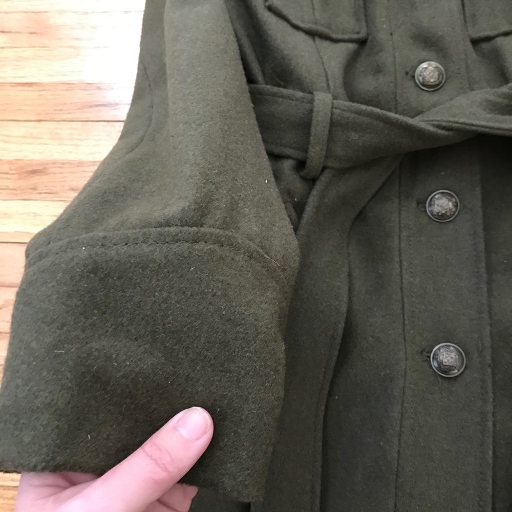 Mossimo -Army Green Button-Down Coat - image 4
